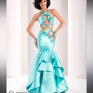 CLarisse two piece formal prom dress - size 16